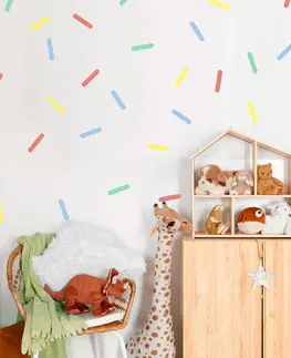 Samolepky na zeď Samolepky do dětského pokoje - Pestrobarevné konfety