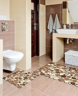 Koupelnové předložky L'essentiel Koupelnová sada koberečků PATCH hnědá