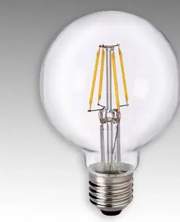 LED žárovky Sylvania LED žárovka globe E27 4,5W 827 G80 filament čirá