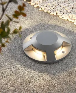 Nájezdová svítidla Lucande Lucande Jeffrey LED podlahové světlo, 4žárovkové