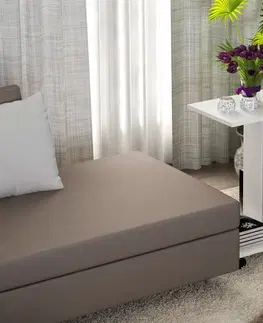 Stolky do obývacího pokoje Kalune Design Odkládací stolek Sah bílý