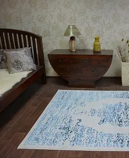 Koberce a koberečky Dywany Lusczow Kusový koberec MANYAS Mariet šedo-modrý, velikost 120x180