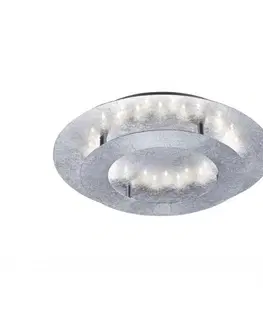 Designová stropní svítidla PAUL NEUHAUS LED stropní svítidlo, imitace plátkového stříbra, nepřímé 3000K PN 9620-21