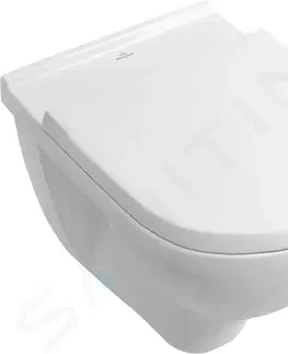 Záchody VILLEROY & BOCH O.novo Závěsné WC se sedátkem, 360x560 mm, bílá 5660H101