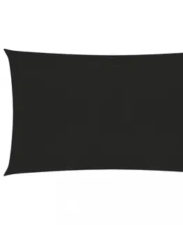 Stínící textilie Stínící plachta obdélníková HDPE 2,5 x 5 m Dekorhome Černá