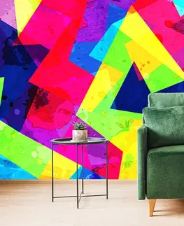 Abstraktní tapety Tapeta geometrický vzor s grunge efektem