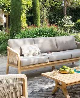 Zahradní lavice DEOKORK Luxusní lavice 3-místná z akácie BRIGHTON
