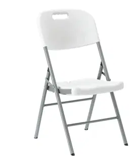 Zahradní židle a křesla Garden Line Cateringová skládací židle Oleg bílá