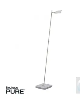 LED stojací lampy PAUL NEUHAUS PURE MIRA LED stojací svítidlo stříbrné, stmívatelné 2700-5000K