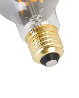 Zarovky E27 stmívatelná LED spirálová lampa A60 kouřová 4W 120 lm 1800K