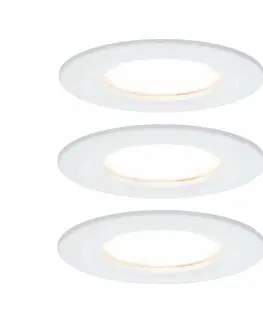 Bodovky do podhledu na 230V PAULMANN Vestavné svítidlo LED Nova kruhové 3x6,5W bílá mat nevýklopné 934.60 P 93460