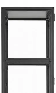 Regály a poličky Actona Vitrína Seaford 77x185,6 cm černá