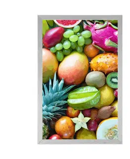 S kuchyňským motivem Plakát tropické ovoce
