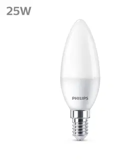 LED žárovky Philips Philips LED svíčka E14 2,8W 250lm 2 700K matná 3ks