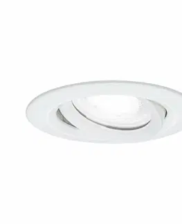 Bodovky do podhledu na 230V PAULMANN Vestavné svítidlo LED Nova Plus kruhové 1x6W GU10 bílá mat výklopné stmívatelné 936.72 P 93672