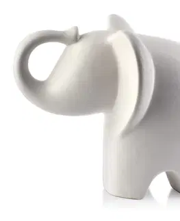  Mondex Keramický slon MIA WHITE IV bílý