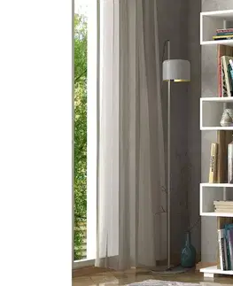 Regály a poličky Sofahouse Designový regál Darrin 165 cm ořech bílý