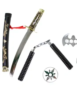 Hračky - zbraně RAPPA - Japonský meč katana s příslušenstvím