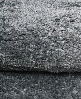Koberce SHAGGY Měkký šedý koberec