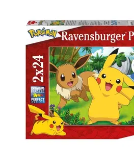 Hračky puzzle RAVENSBURGER - Pokémon 2x24 dílků