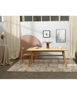 Jídelní stoly Hector Jídelní kaučukový stůl Lingo obdélníkový hnědý