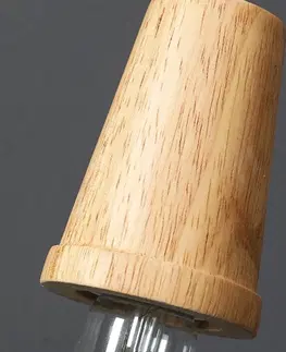 Svítidla TooLight Závěsná lampa La Belle XXIV černá/bambus