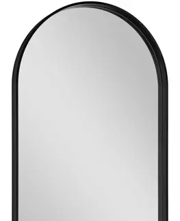 Koupelnová zrcadla SAPHO AVONA oválné zrcadlo v rámu 50x100cm, černá mat AV500