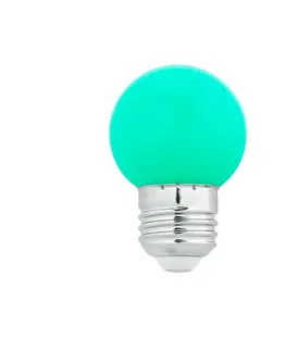 LED žárovky FARO LED žárovka G45 zelená E27 1W
