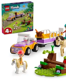 Hračky LEGO LEGO -  Friends 42634 Přívěs s koněm a poníkem