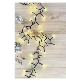 LED řetězy EMOS LED vánoční řetěz – ježek, 6 m, venkovní i vnitřní, teplá bílá, časovač D4BW04