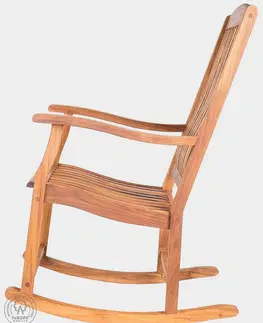Zahradní židle a křesla DEOKORK Zahradní houpací křeslo z teaku CLAUDIO