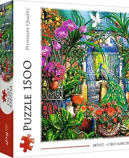Hračky puzzle TREFL - Puzzle 1500 - Tajemná zahrada