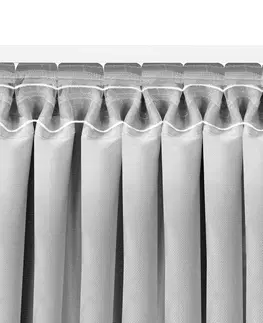Záclony HOMEDE Závěs MILANA klasická transparentní dračí páska 5 cm krémový, velikost 280x175
