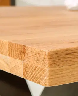 Jídelní stoly LuxD Designový jídelní stůl Thunder II 200 cm divý dub