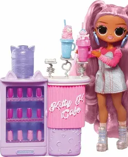 Hračky panenky MGA - LOL Surprise! OMG Nehtové studio s panenkou - Kitty K Café