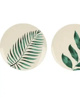 Talíře Porcelánový jídelní talíř Leaf, pr. 27 cm
