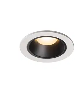LED podhledová svítidla SLV BIG WHITE NUMINOS DL S vnitřní LED zápustné stropní svítidlo bílá/černá 3000 K 40° včetně listových pružin 1003808