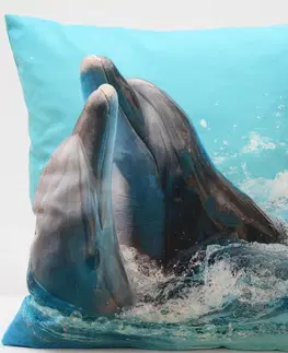 Povlaky na polštáře s potiskem 3D Moderní povlak na polštář s motivem delfína