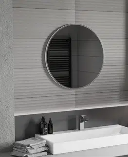 Koupelnová zrcadla MEXEN Loft zrcadlo 70 cm, nerezový rám 9850-070-070-000-10