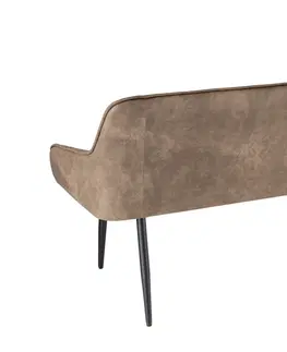 Lavice do jídelny LuxD Designová lavice Esmeralda 160 cm taupe