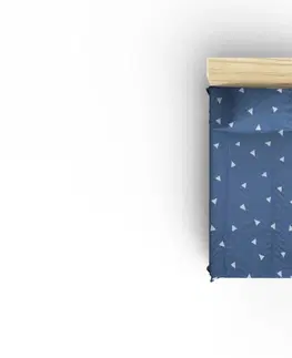 Přehozy L'essentiel Sada přehozu na postel Kofa s polštářem160x220 cm modrá