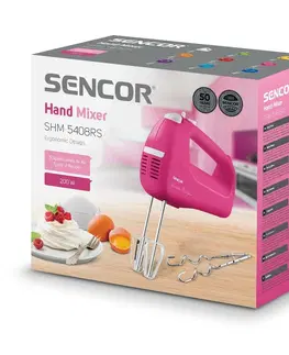 Mixéry Sencor SHM 5408RS ruční mixér, růžová