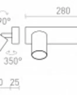 Moderní bodová svítidla RED - DESIGN RENDL RENDL DUDE II přisazená bílá 230V LED GU10 2x9W R13922