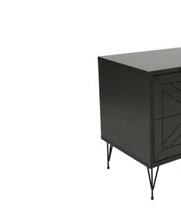 Noční stolky Sofahouse 27994 Designový noční stolek Fairly 50 cm antracitový