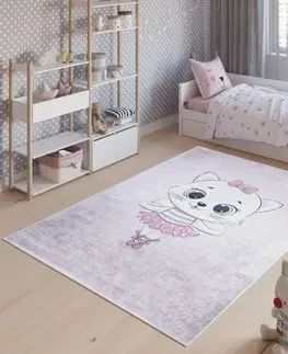 Dětské koberce Dětský koberec s motivem rozkošné kočky Šířka: 80 cm | Délka: 150 cm
