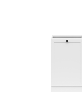 Kuchyňské linky JAMISON, skříňka dolní 50 cm bez pracovní desky, pravá, bílá