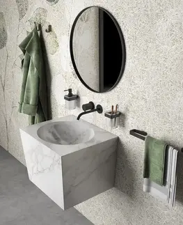 Koupelnový nábytek Gedy SAMOA držák ručníků 600x65, černá mat A8216014