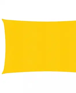 Stínící textilie Stínící plachta obdélníková HDPE 2 x 4 m Dekorhome Žlutá