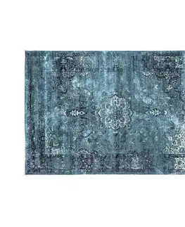 Designové a luxusní koberce Estila Klasický obdélníkový koberec Cassio modré barvy s orientálním ornamentálním vzorem 200x290cm