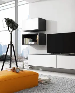 TV stolky Artcam TV stolek ROCO RO-2 roco: korpus antracyt mat / okraj antracyt mat